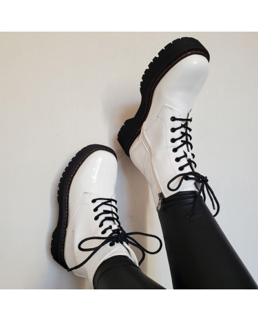 Ботинки Rebels White Black С МЕХОМ