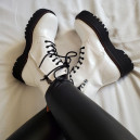 Ботинки Rebels White Black С МЕХОМ