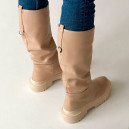 Чоботи Ground Force High Beige З ХУТРОМ