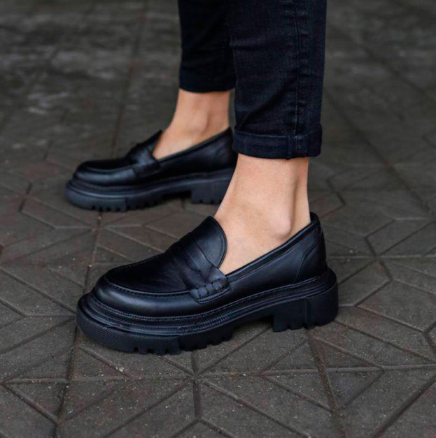Лофери City Leather Black