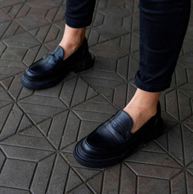 Лофери City Leather Black