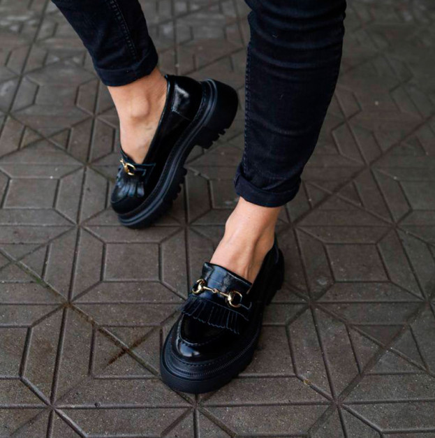 Лофери Heritage Patent Leather Black
