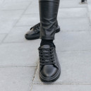 Кросівки Cozy Stride Black З ХУТРОМ