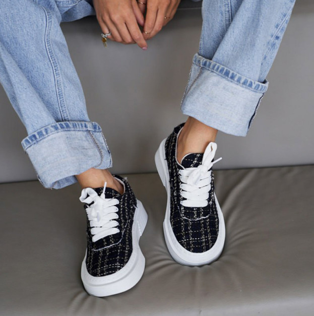 Кеди Flat Motion Black White
