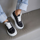 Кеди Flat Motion Black White