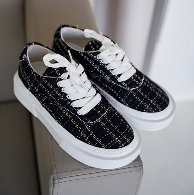 Кеди Flat Motion Black White