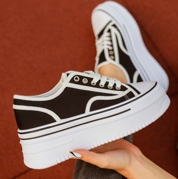 Кеди Elevate Step Black White